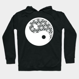 Flower of Life - Yin Yang - Balance - Diving Feminine - Divine Masculine Hoodie